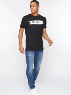 Selworthy T-Shirt Black by Crosshatch