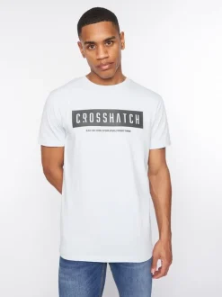 Selworthy T-Shirt Light Blue by Crosshatch