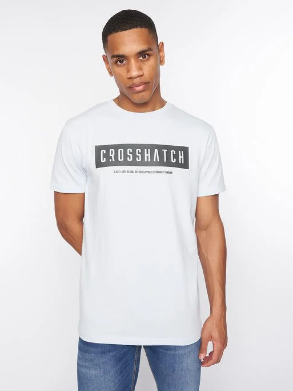 Selworthy T-Shirt Light Blue by Crosshatch