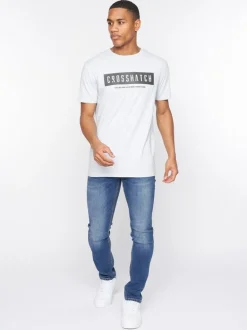 Selworthy T-Shirt Light Blue by Crosshatch