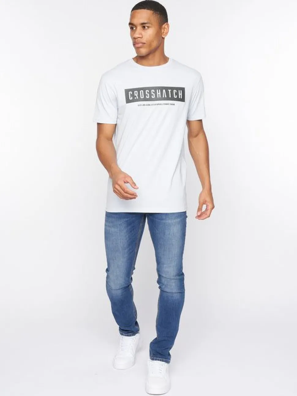 Selworthy T-Shirt Light Blue by Crosshatch
