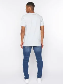 Selworthy T-Shirt Light Blue by Crosshatch