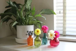 Set of 4 Boho Posy Vase Bottles