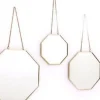 Set of 3 Geometric Hanging Mirrors