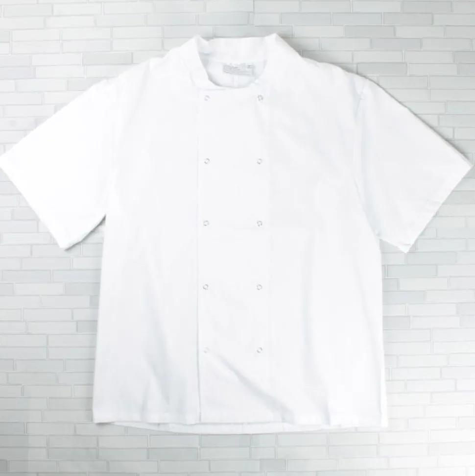 Short Sleeve White Chef Jacket