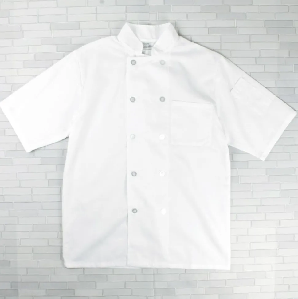 Short Sleeve White Chef Jacket