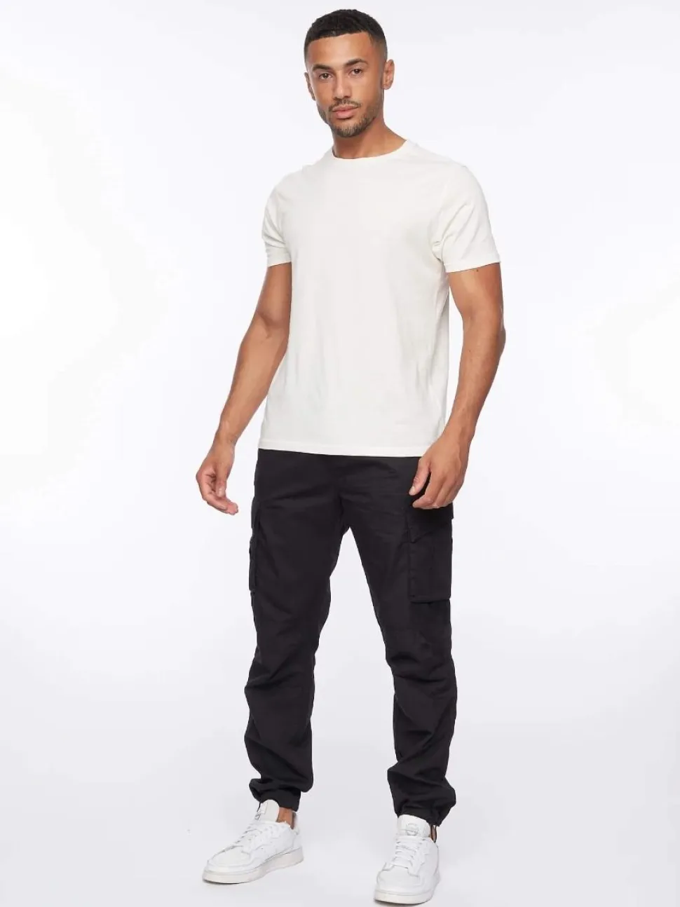 Sidemoore Cargo Pants Black by Crosshatch
