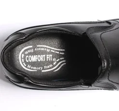 Slip On Black Shoes Comfort Fit
