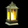 Small LED Lantern Gold 4x9cm