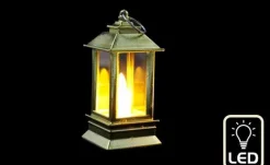 Small LED Lantern Gold 4x9cm