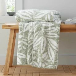 So Soft Sorrel Throw Green by Catherine Lansfield