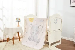 Soft Fleece Elephant Dreams Baby Blanket