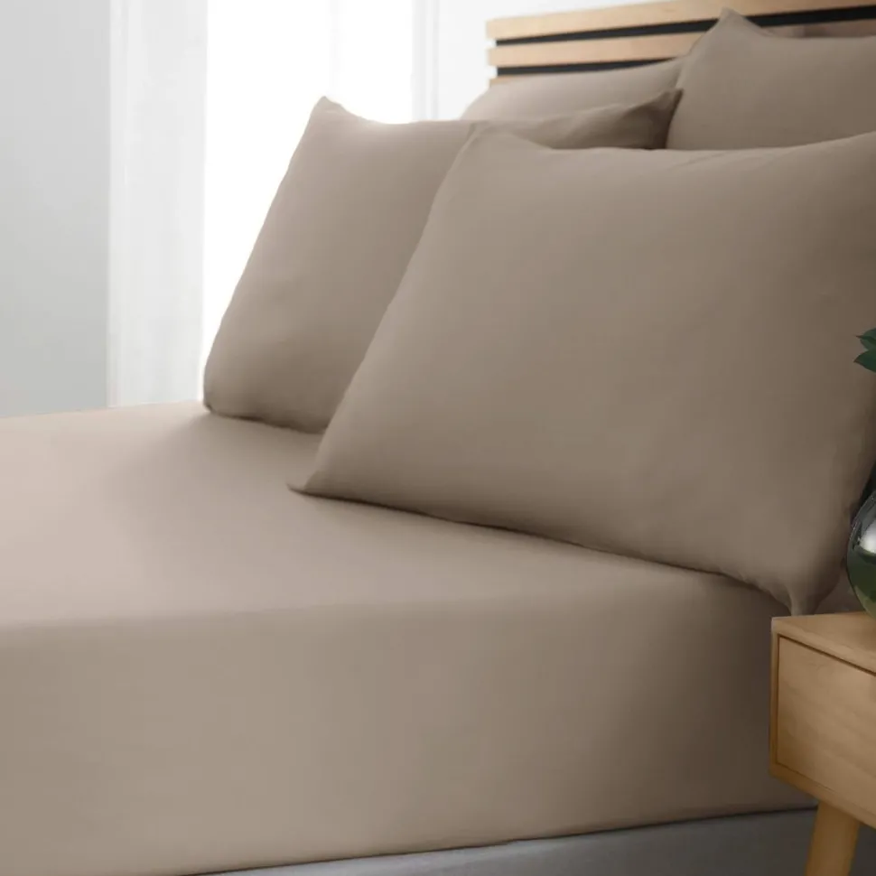 Soft Touch Deep Fitted Sheet Mink by Catherine Lansfield