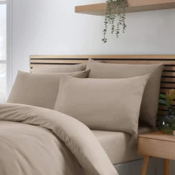 Soft Touch Deep Fitted Sheet Mink by Catherine Lansfield