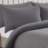 Soft Touch Steel Grey Pillowcase Pair