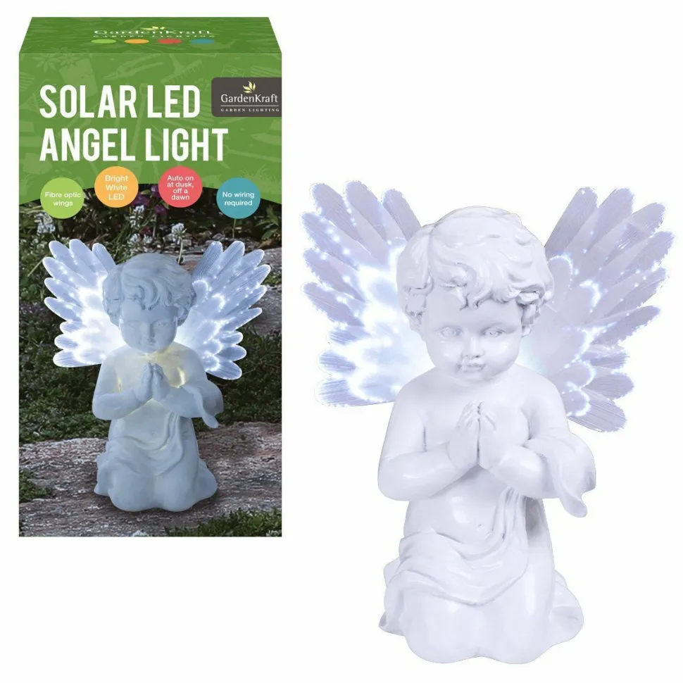 Solar LED Angel Light - Bright White LED