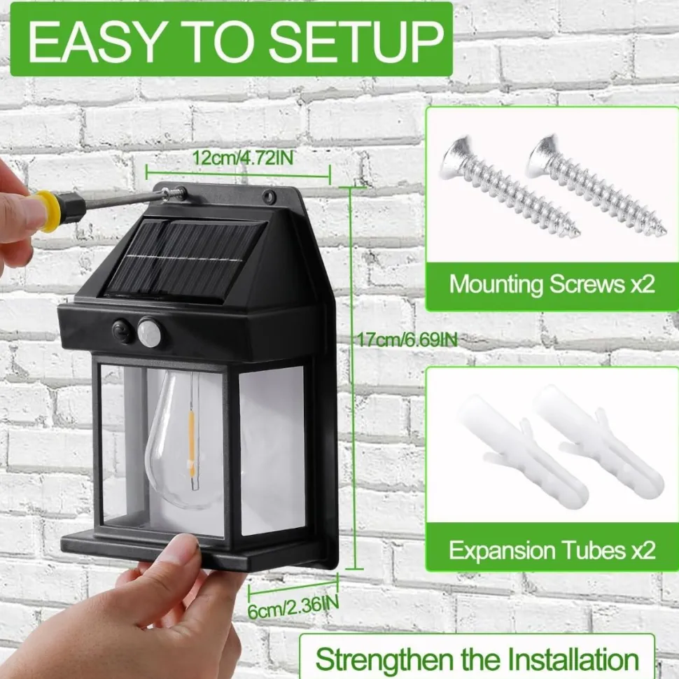 Solar Sensor Security Lantern