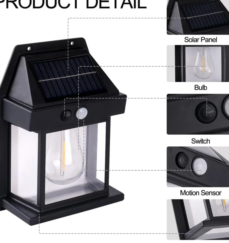 Solar Sensor Security Lantern