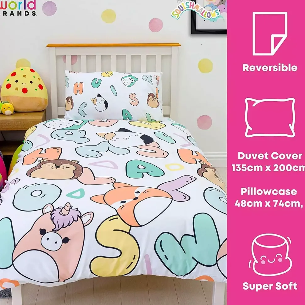 Squishmallows Chill Rotary Single Duvet Cover Set