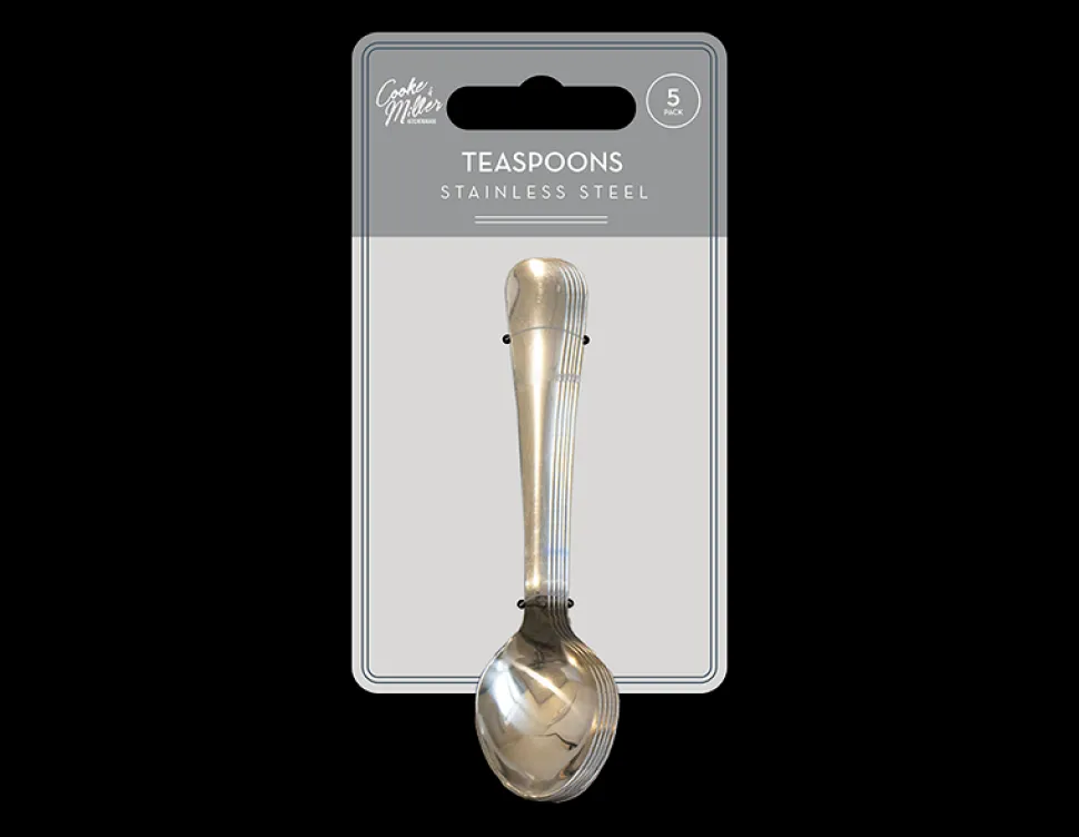Stainless Steel Teaspoons 5 Pack