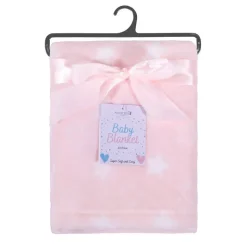 Stars Pink Baby Blanket/Wrap by Adore Home
