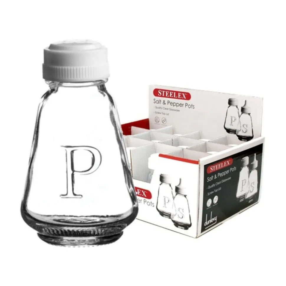 Steelex Glass Salt Pepper Dispenser
