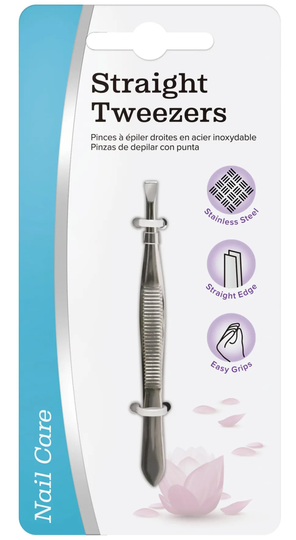 Straight Tweezers Stainless Steel