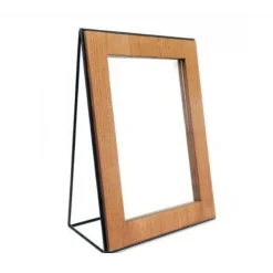 Sunburst Wooden Standing Mirror