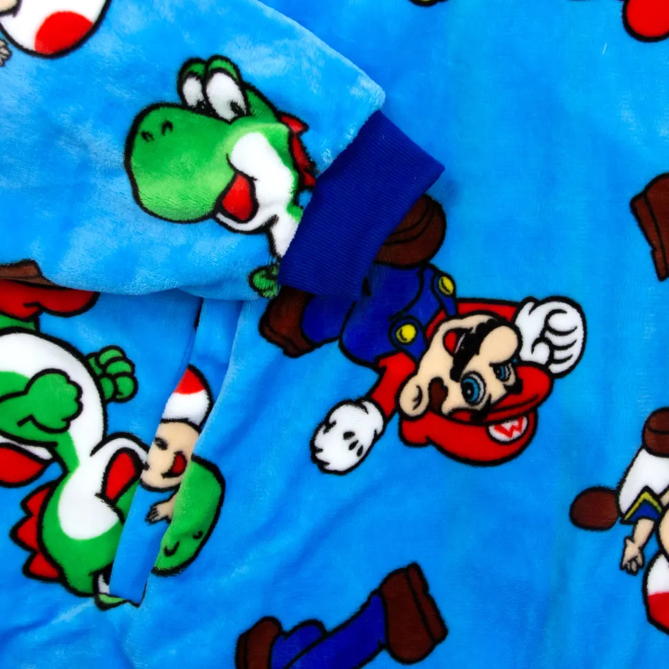 Super Mario Hugzee Wearable Fleece Hoodie – Medium