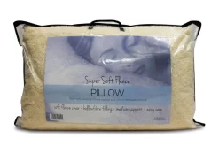 Super Soft & Fluffy Fleece Pillow Firm Support - Made in Ireland