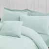 Teddy Pillow Case Pair Ice Blue