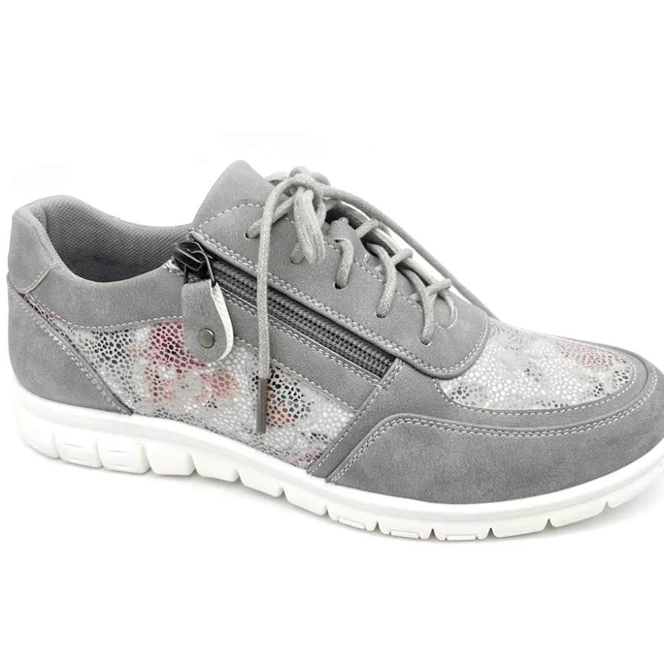 Terri Women's Cushion Walk Shoes Grey Floral