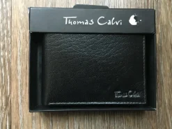 Thomas Calvi Black Leather Wallet