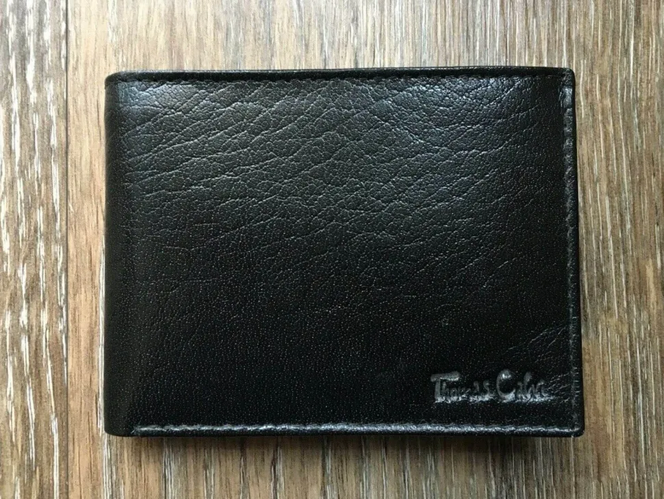 Thomas Calvi Black Leather Wallet