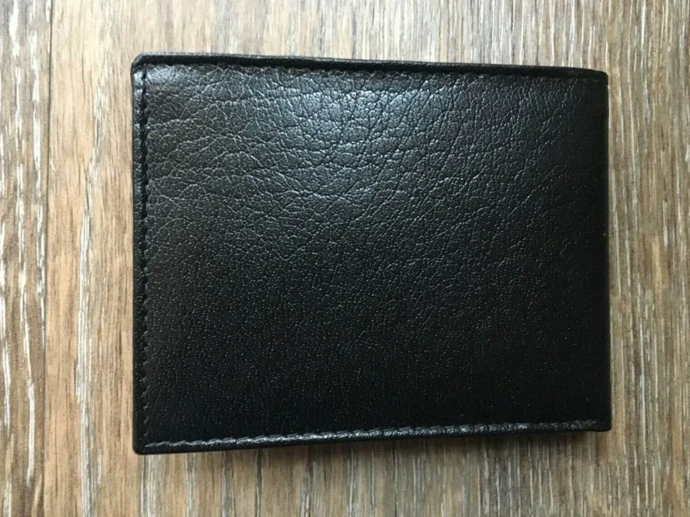Thomas Calvi Black Leather Wallet