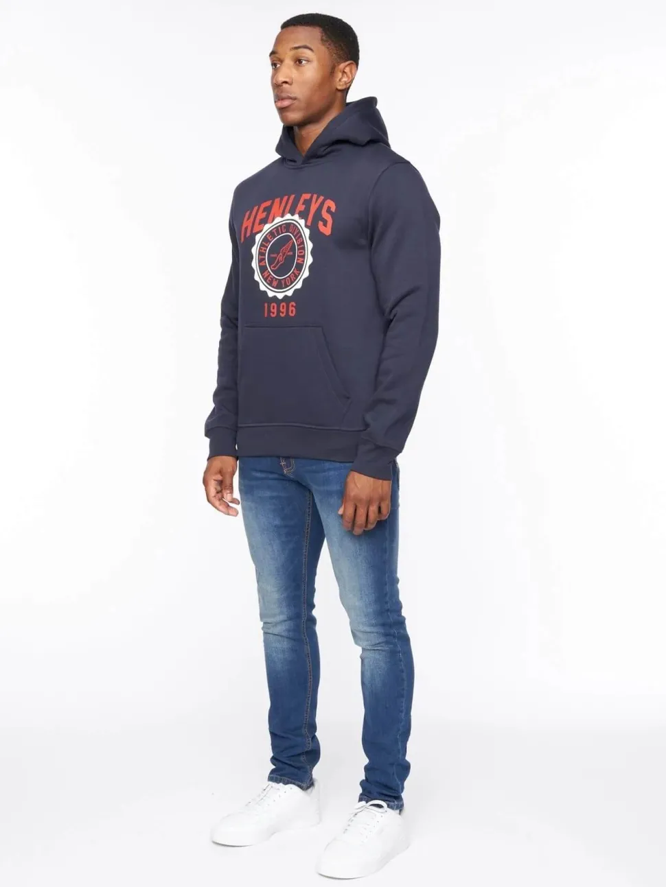 Tipton Hoodie Navy by Henley