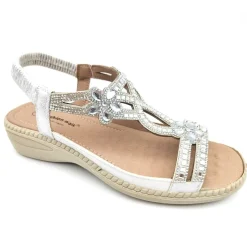 Toni Women's Cushion Walk Sandals White
