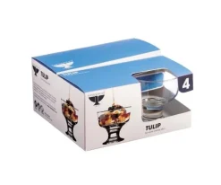 Tulip Set Of 4 Sundae Dishes 28cl