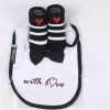 Tuxedo Bib & Sock Set