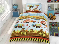 Under Construction Single Duvet Cover Set by Studio Kids