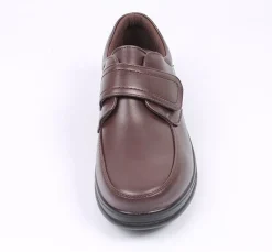 Velcro Brown Shoes Comfort Fit