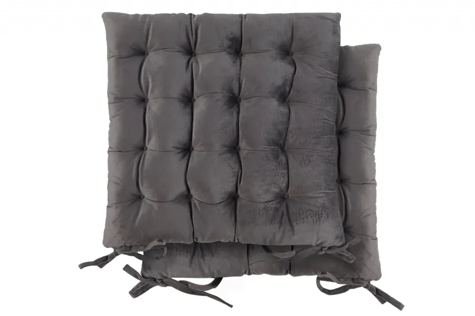 Velvet Seat Pad in Charcoal
