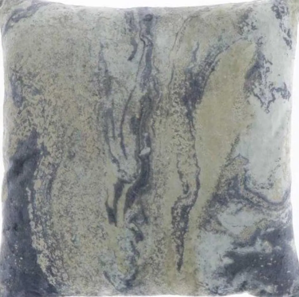 Vince Marble Filled Cushion Blue 45x45cm