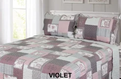 Violet Scalloped Pillow Sham