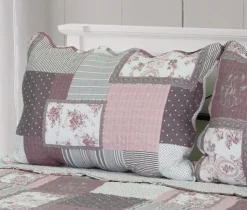 Violet Scalloped Pillow Sham