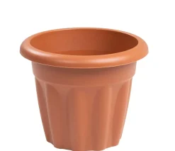 Vista 25cm Round Planter Terracotta