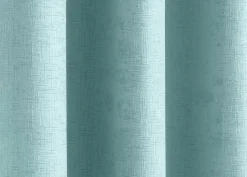 Vogue Woven Eyelet Curtains Sky Blue by Enhanced Living