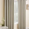 Vogue Woven Eyelet Curtains Cream by Enhanced Living