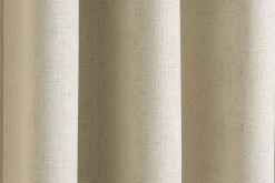 Vogue Woven Eyelet Curtains Cream by Enhanced Living