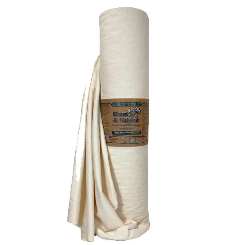 Warm And Natural 90" Wide Cotton Wadding - Price by the Metre